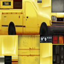 yellow taxi game texture map
