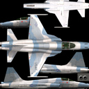 free F5 TigerII aircraft texture