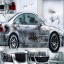 free damaged bmw executive car texture